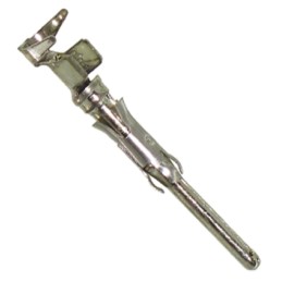 20 pcs - 66602-8 TE Connectivity Type III+ Series Male Crimp Terminal, 18AWG Min, 14AWG Max