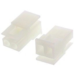 20 pcs - 1-480720-0 TE Connectivity, Commercial MATE-N-LOK Male Connector Housing, 5.08mm Pitch, 2 Way, 1 Row
