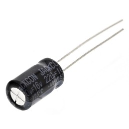 200 pcs - RS PRO 220μF Aluminium Electrolytic Capacitor 16V dc, Radial, Through Hole