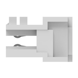 50 pcs - 1-966194-3 TE Connectivity Right Angle Female Edge Connector, Cable Mount, 3-Contacts, 2.5mm Pitch, 1-Row, IDT Terminat