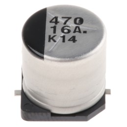 20 pcs - EEE1CA471P Panasonic 470μF Aluminium Electrolytic Capacitor 16V dc, Surface Mount - EEE1CA471P