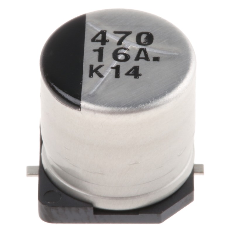 20 pcs - EEE1CA471P Panasonic 470μF Aluminium Electrolytic Capacitor 16V dc, Surface Mount - EEE1CA471P