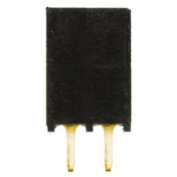 10 pcs - SSQ-102-01-G-S Samtec SSQ Series Straight Through Hole Mount PCB Socket, 2-Contact, 1-Row, 2.54mm Pitch, Solder Termina