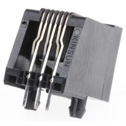 10 pcs - MHRJJ66NFRA MH Connectors MH Modular Series Female RJ12 Connector, Through Hole, UTP Shield