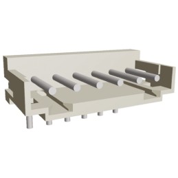 50 pcs - 292253-6 TE Connectivity AMP CT Series Right Angle Through Hole PCB Header, 6 Contact(s), 2.0mm Pitch, 1 Row(s), Shroud