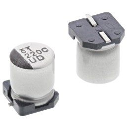 50 pcs - UUD1C221MCL1GS Nichicon 220μF Aluminium Electrolytic Capacitor 16V dc, Surface Mount - UUD1C221MCL1GS