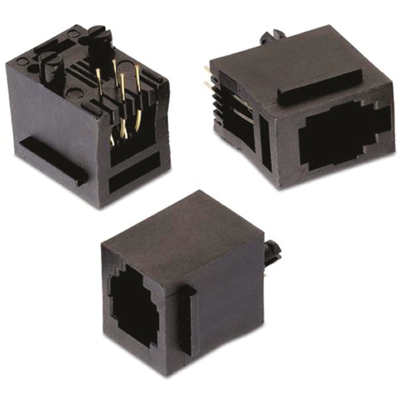 10 pcs - 615004144021 Wurth Elektronik WR-MJ Series Female RJ22 Connector, Through Hole