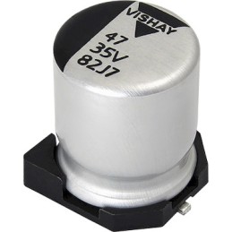 10 pcs - MAL218297702E3 Vishay 33μF Surface Mount Polymer Capacitor, 80V dc