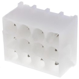 10 pcs - 350433-1 TE Connectivity Universal MATE-N-LOK Series Straight Through Hole PCB Header, 12 Contact(s), 6.35mm Pitch, 3 R