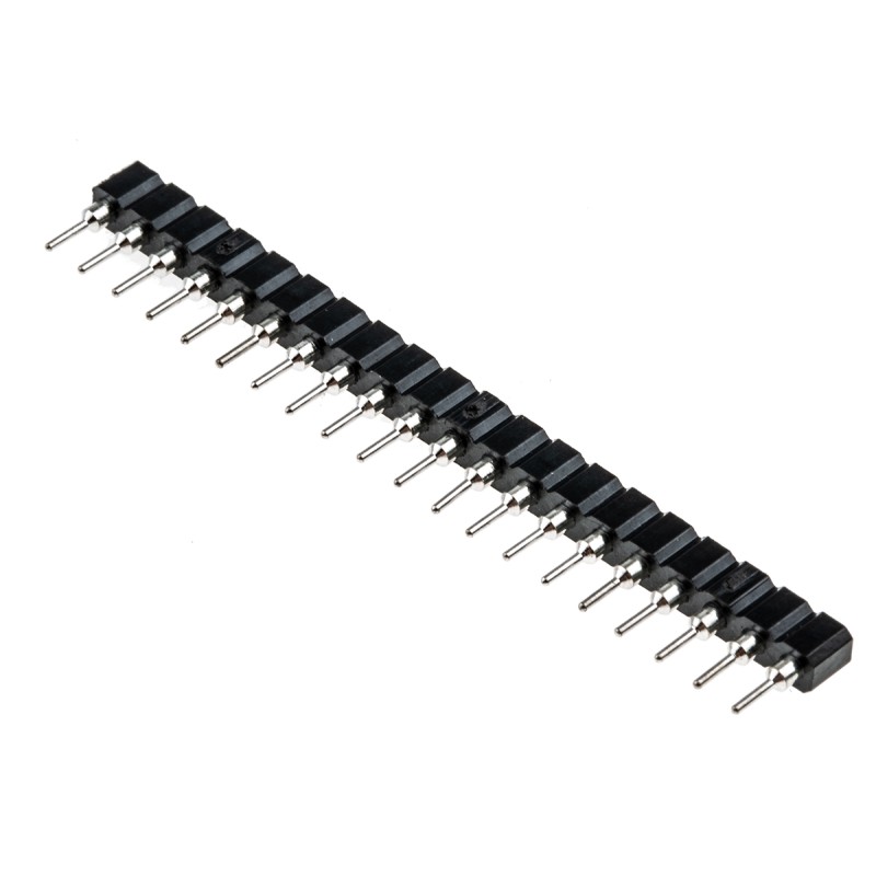 20 pcs - W35520TRC Winslow Straight Through Hole Mount Socket Strip, 20-Contact, 1-Row, 2.54mm Pitch, Solder Termination