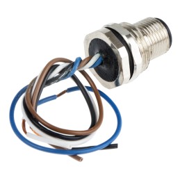 1 pcs - RS PRO Circular Connector, 4 Contacts, Panel Mount, M12 Connector, Plug, Male, IP67