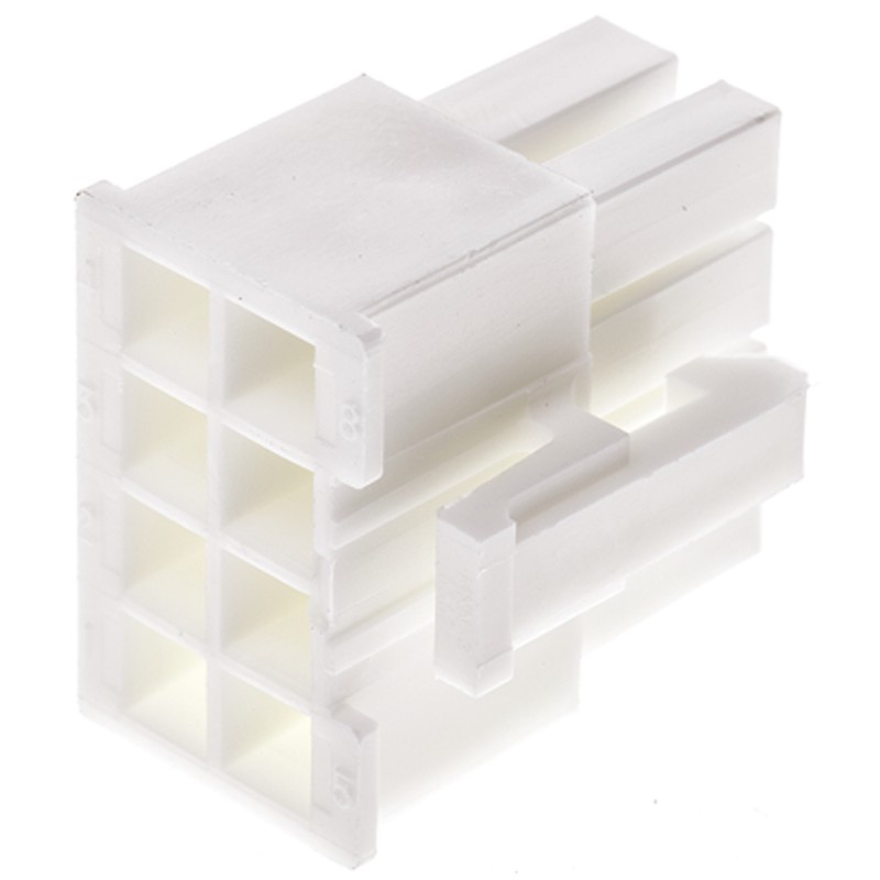 20 pcs - 39-01-2085 Molex, Mini-Fit Jr Female Connector Housing, 4.2mm Pitch, 8 Way, 2 Row