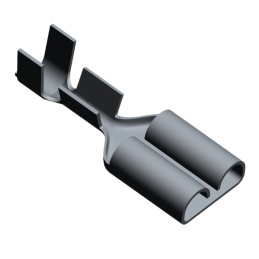 50 pcs - 60295-2 TE Connectivity FASTIN-FASTON .250 Uninsulated Female Spade Connector, Receptacle, 7.49 x 0.3mm Tab Size, 0.3mm