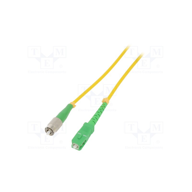 10 pcs : 54304 - Fiber patch cord, FC/APC,SC/APC, 15m, Optical fiber: 9/125um
