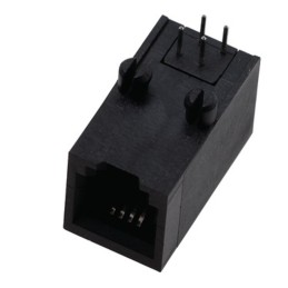 10 pcs - SS-6444-NF Bel-Stewart SS-64 Series Female RJ22 Connector, Through Hole