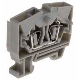 10 pcs - RS PRO Grey DIN Rail Terminal Block, 2.5mm², Spring Clamp Termination