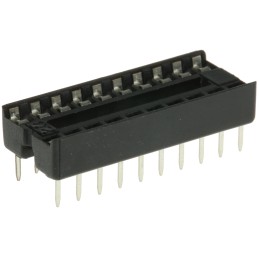 50 pcs - A 20-LC-TT ASSMANN WSW 2.54mm Pitch Vertical 20 Way, Through Hole Stamped Pin Open Frame IC Dip Socket, 1A