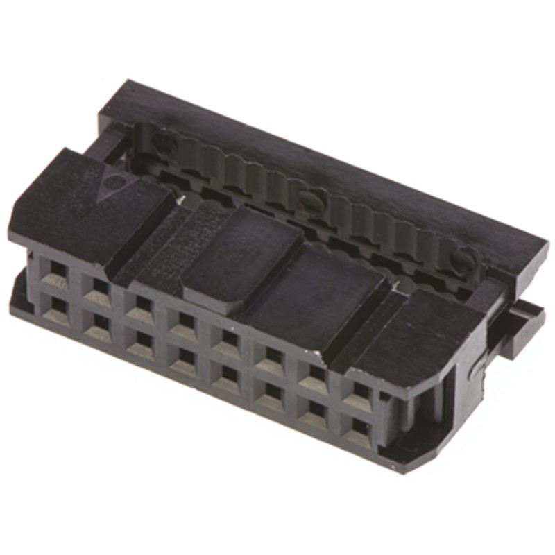 10 pcs - T812116A100CEU Amphenol 16-Way IDC Connector Socket for Cable Mount, 2-Row