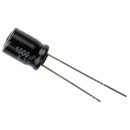 50 pcs - EEUFR0J102 Panasonic 1000μF Aluminium Electrolytic Capacitor 6.3V dc, Radial, Through Hole - EEUFR0J102