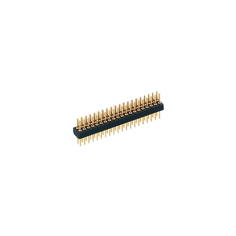 20 pcs - 852-80-004-10-001101 Preci-Dip Straight Through Hole Pin Header, 4 Contact(s), 1.27mm Pitch, 2 Row(s), Unshrouded
