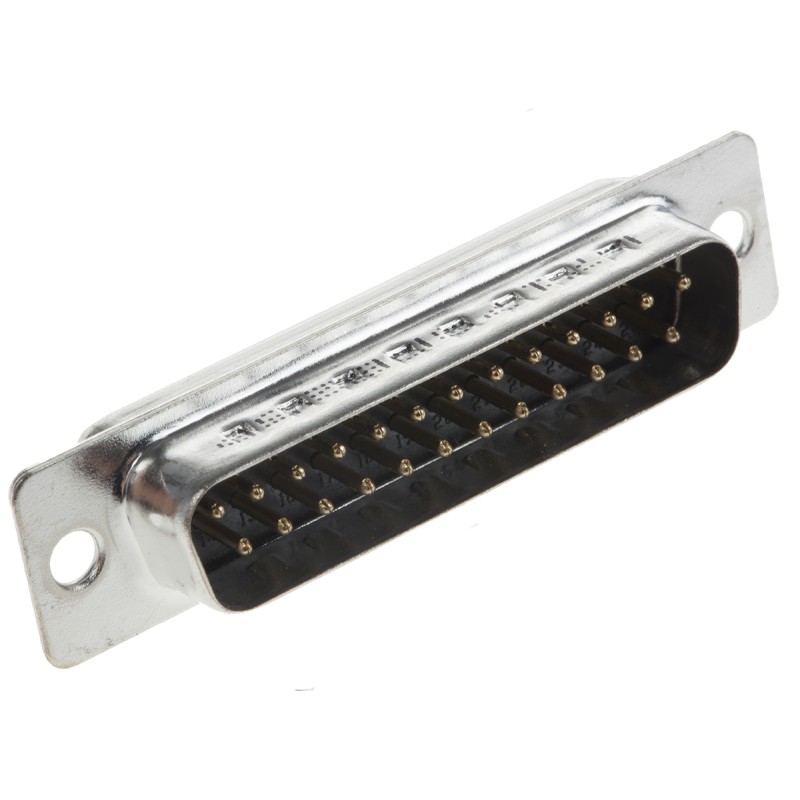 10 pcs - L717SDB25P Amphenol ICC SD 25 Way Panel Mount D-sub Connector Plug, 2.76mm Pitch