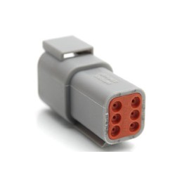 20 pcs - ATM04-6P Amphenol Industrial, ATM Automotive Connector Socket 6 Way, Crimp Termination