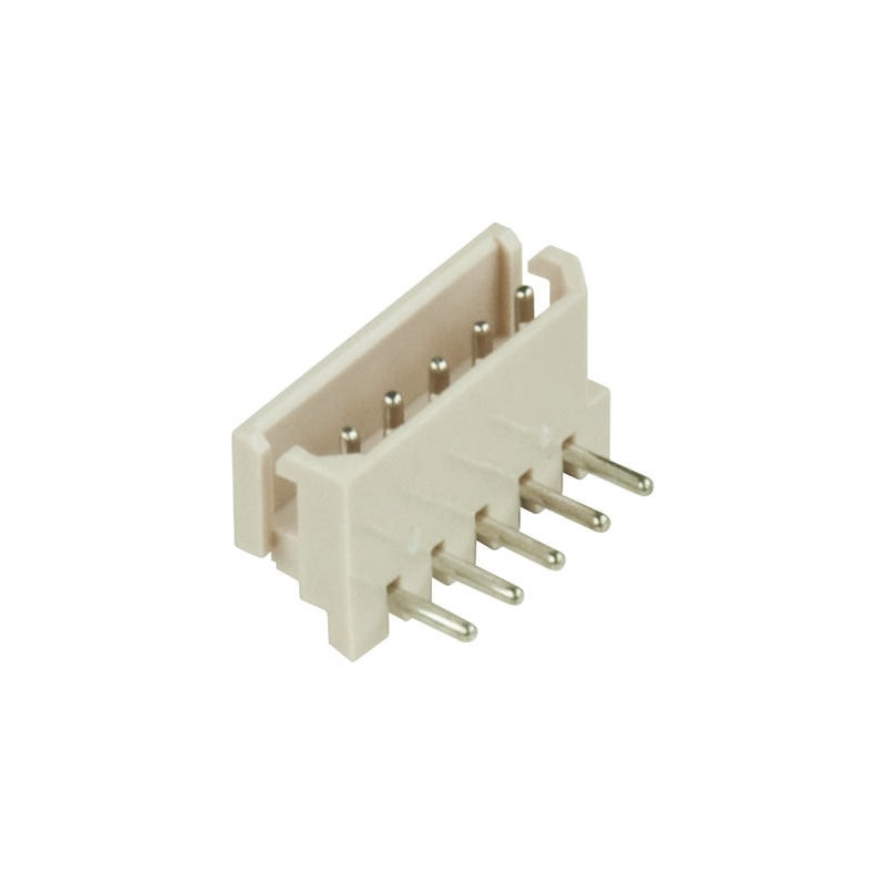50 pcs - 1886621 Molex SPOX Series Right Angle Through Hole PCB Header, 6 Contact(s), 2.5mm Pitch, 1 Row(s), Shrouded