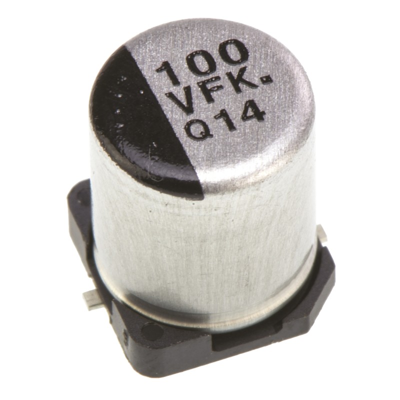 50 pcs - EEEFK1V101XP Panasonic 100μF Aluminium Electrolytic Capacitor 35V dc, Surface Mount - EEEFK1V101XP