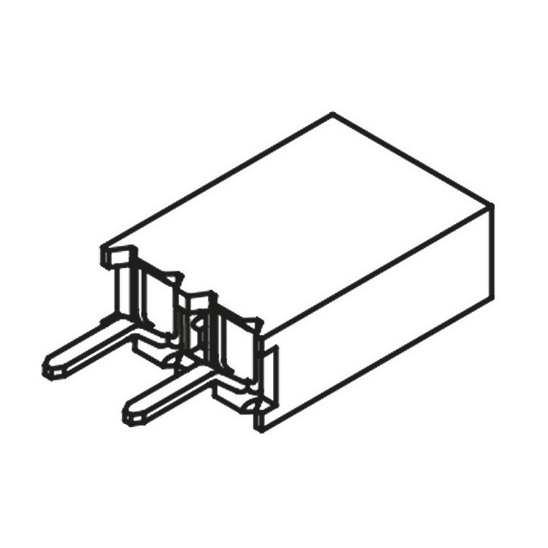 10 pcs - BCS-102-L-S-TE Samtec BCS Series Straight Through Hole Mount PCB Socket, 2-Contact, 1-Row, 2.54mm Pitch, Solder Termina