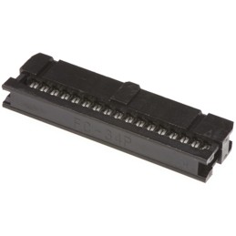 10 pcs - T812134A100CEU Amphenol ICC 34-Way IDC Connector Socket for Cable Mount, 2-Row