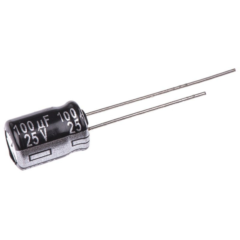 20 pcs - EEUTA1E101 Panasonic 100μF Aluminium Electrolytic Capacitor 25V dc, Radial, Through Hole - EEUTA1E101