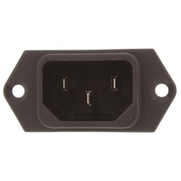 10 pcs - 6100.33 Schurter C14 Panel Mount IEC Connector Male, 10A, 250 V