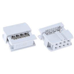 20 pcs - AWP 08-7240-T ASSMANN WSW 8-Way IDC Connector Socket for Cable Mount, 2-Row