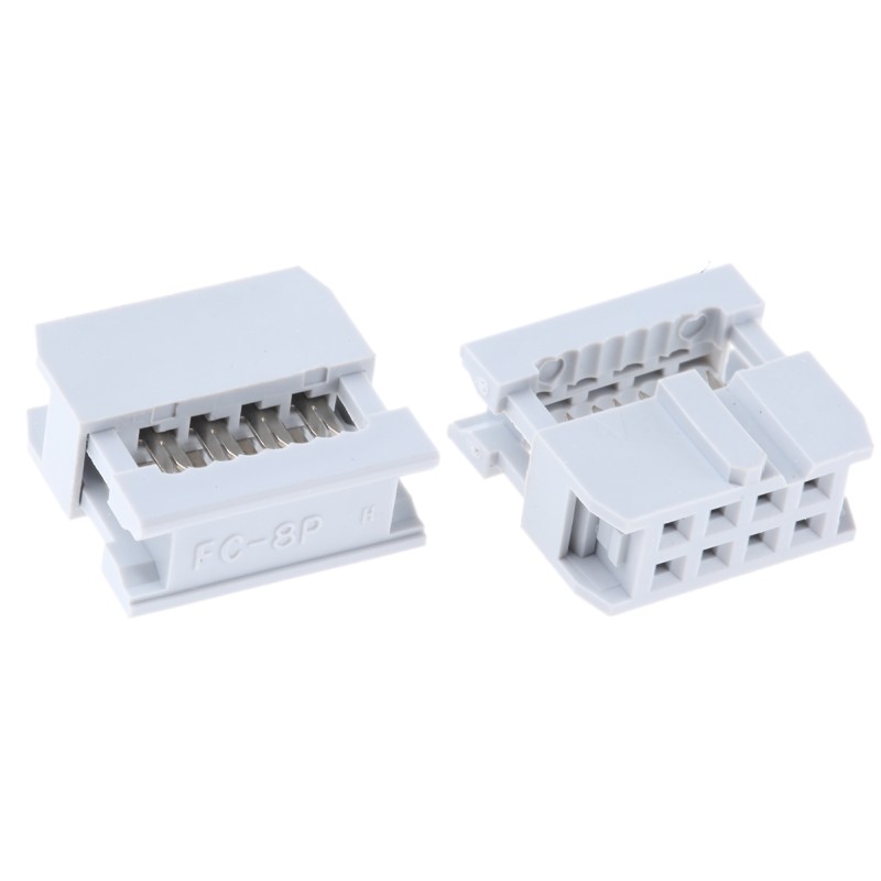 20 pcs - AWP 08-7240-T ASSMANN WSW 8-Way IDC Connector Socket for Cable Mount, 2-Row