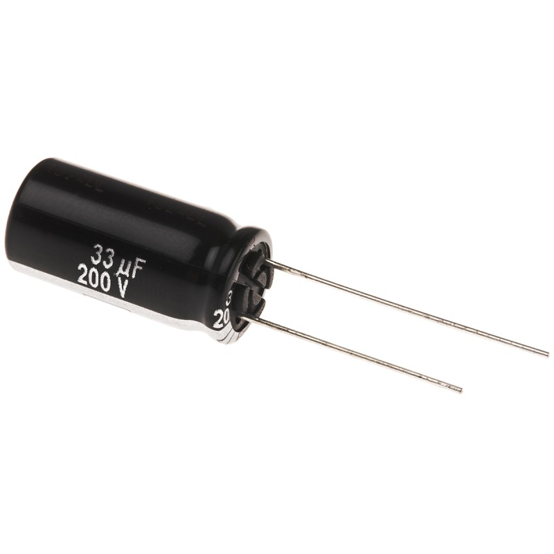 20 pcs - EEUEE2D330 Panasonic 33μF Aluminium Electrolytic Capacitor 200V dc, Radial, Through Hole - EEUEE2D330