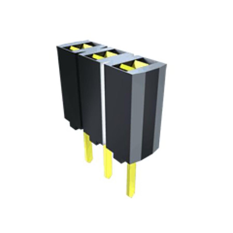 10 pcs - SSA-109-S-T Samtec SSA Series Straight Through Hole Mount PCB Socket, 9-Contact, 1-Row, 2.54mm Pitch, Through Hole Term