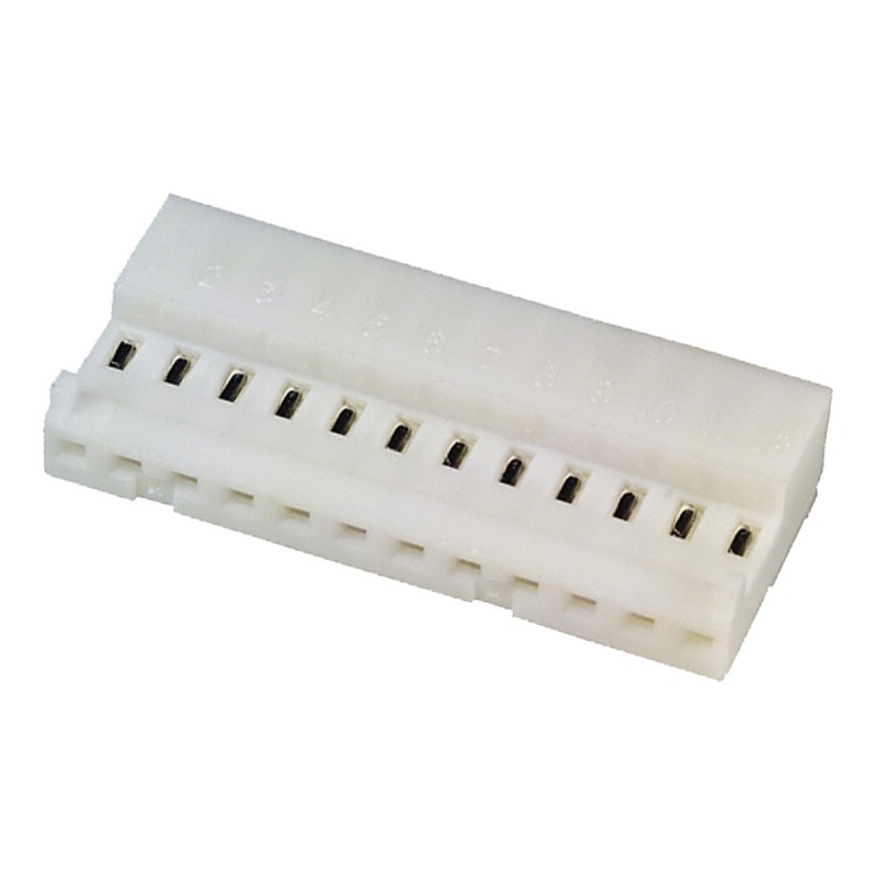 10 pcs - 4-643814-2 TE Connectivity 12-Way IDC Connector Socket for Cable Mount, 1-Row
