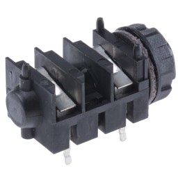 10 pcs - RS PRO Jack Connector 6.35 mm PCB Mount Stereo Socket, 2Pole 5A