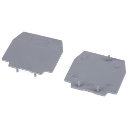100 pcs - 1SNA117600R0300 Entrelec FEDR Series End Cover for Use with DIN Rail Terminal Blocks