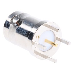 10 pcs - B6251C1-NT3G-50 Amphenol, jack PCB Mount BNC Connector, 50Ω, Through Hole Termination, Straight Body
