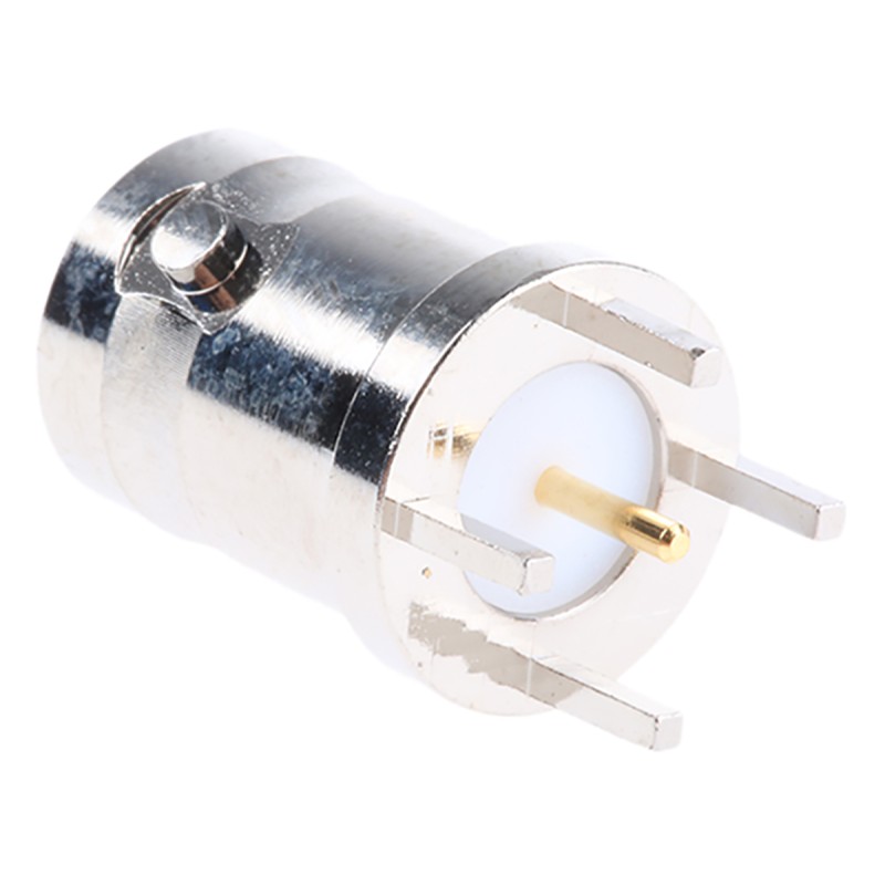 10 pcs - B6251C1-NT3G-50 Amphenol, jack PCB Mount BNC Connector, 50Ω, Through Hole Termination, Straight Body