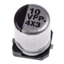 50 pcs - EEEFPV100UAR Panasonic 10μF Aluminium Electrolytic Capacitor 35V dc, Surface Mount - EEEFPV100UAR