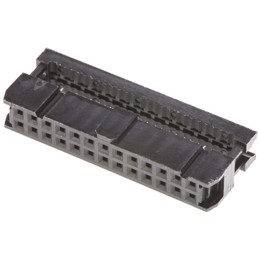 10 pcs - T812126A100CEU Amphenol 26-Way IDC Connector Socket for Cable Mount, 2-Row