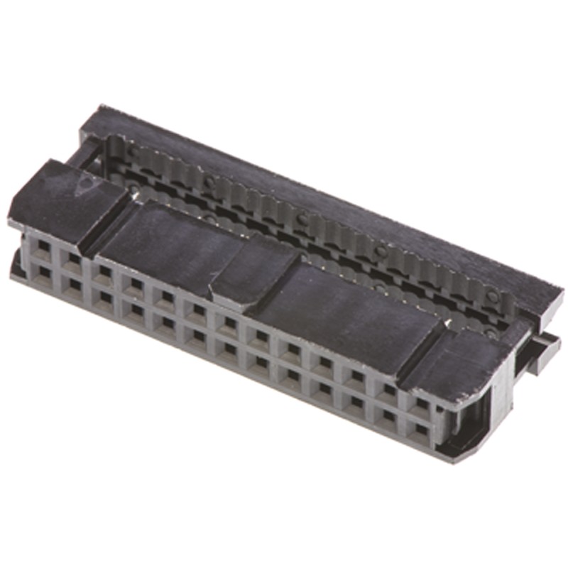 10 pcs - T812126A100CEU Amphenol 26-Way IDC Connector Socket for Cable Mount, 2-Row