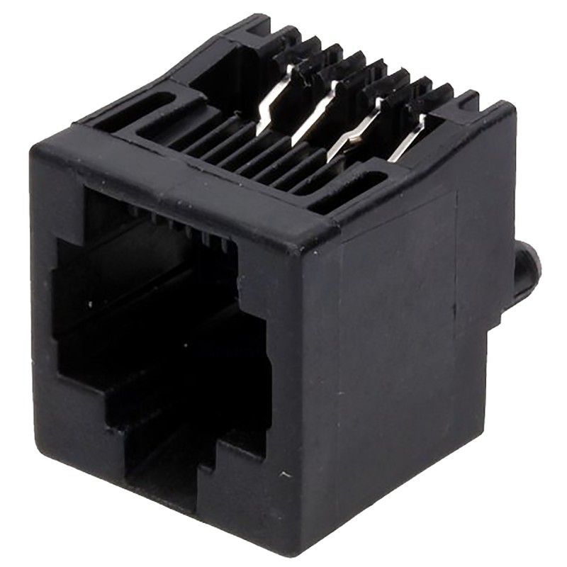 1 pcs - TE Connectivity 5556416 Series Female RJ45 Socket, Through Hole, Cat3