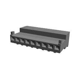 10 pcs - 3-643814-9 TE Connectivity 9-Way IDC Connector Socket for Cable Mount, 1-Row