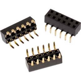 1 pcs - Wurth Elektronik WR-PHD Series Bottom Entry PCB Socket, 12-Contact, 2-Row, 2.54mm Pitch