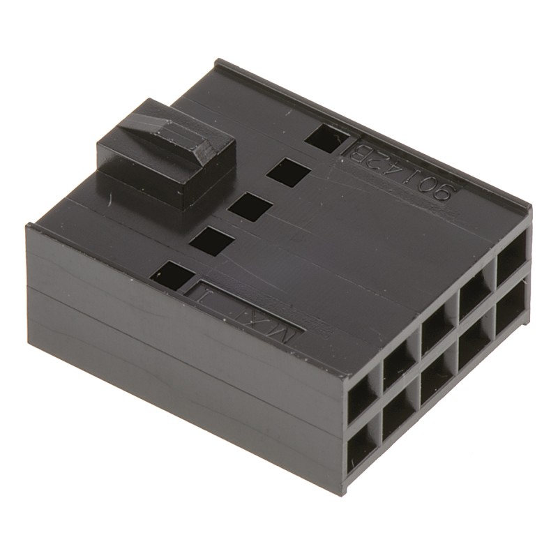 20 pcs - 90142-0010 Molex, C-Grid III Female Connector Housing, 2.54mm Pitch, 10 Way, 2 Row