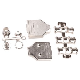 1 pcs - MH Connectors MHEE Series Zinc D Sub Backshell, 9 Way, Strain Relief