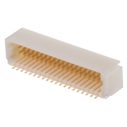 20 pcs - SM40B-SRDS-G-TF(LF)(SN) JST SHD Series Right Angle Surface Mount PCB Header, 40 Contact(s), 1.0mm Pitch, Shrouded